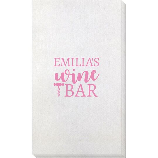 Corkscrew Wine Bar Bamboo Luxe Guest Towels